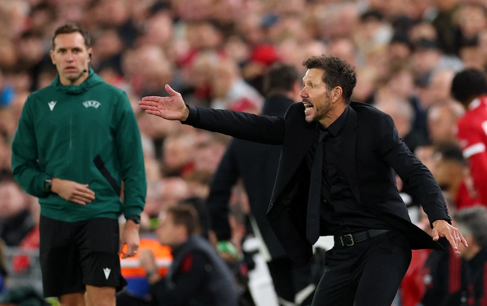 Simeone sent off after 90 minutes of insults from Liverpool fan