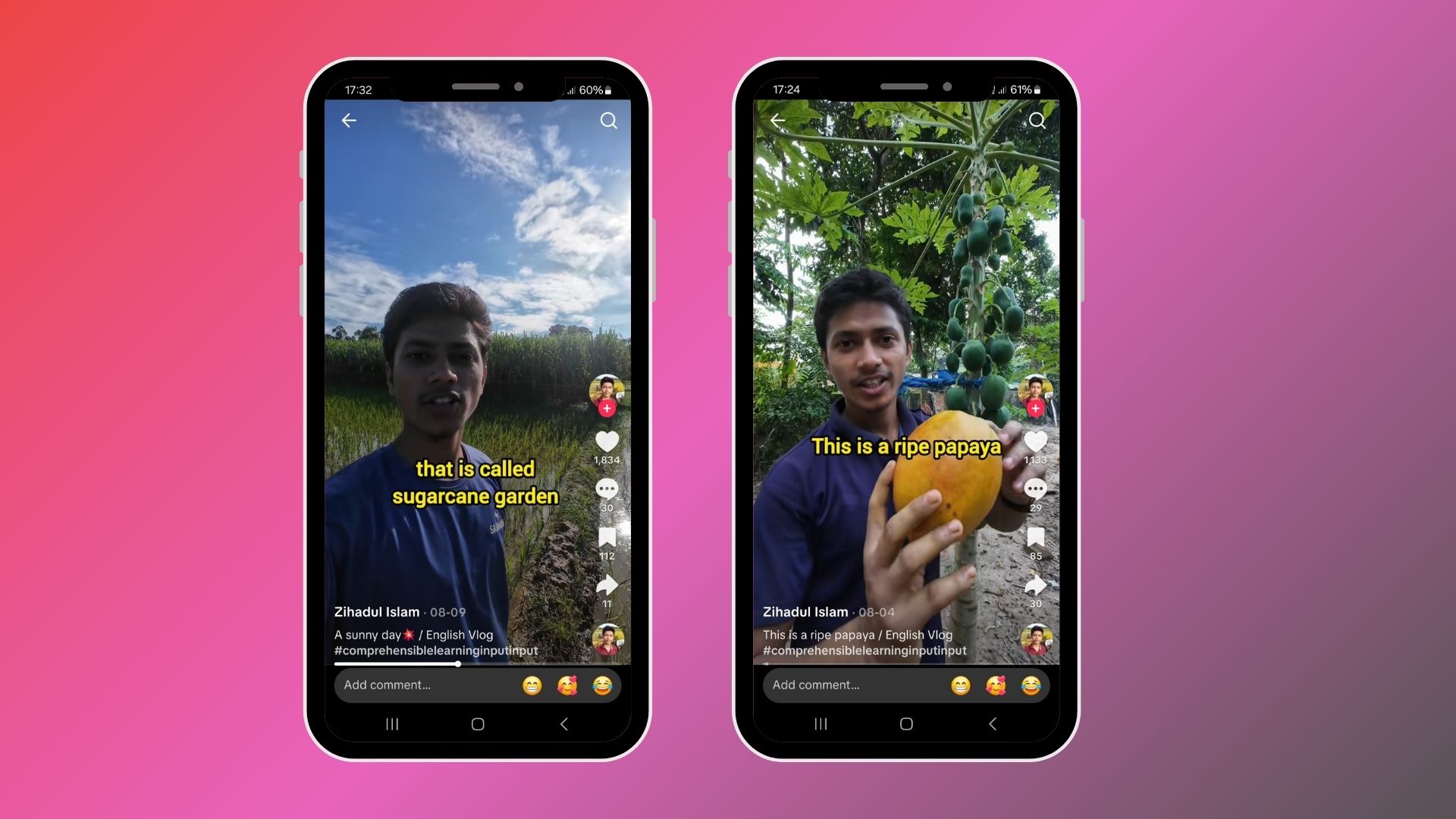 Zihadul Islam: A young farmer teaches English on TikTok!