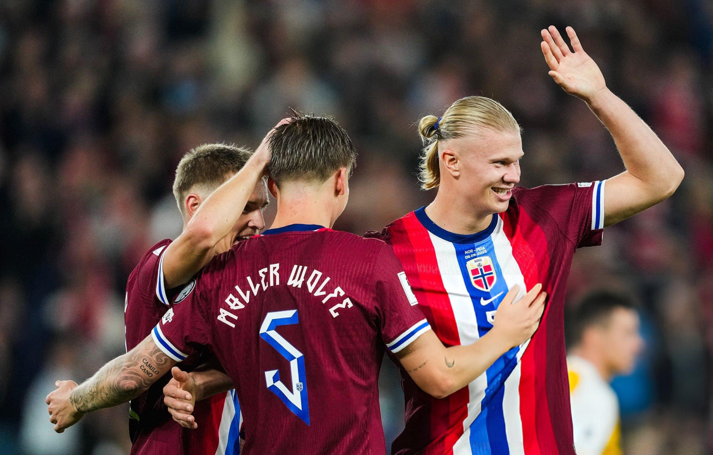 Haaland scores five as Norway move closer to first World Cup since 1998