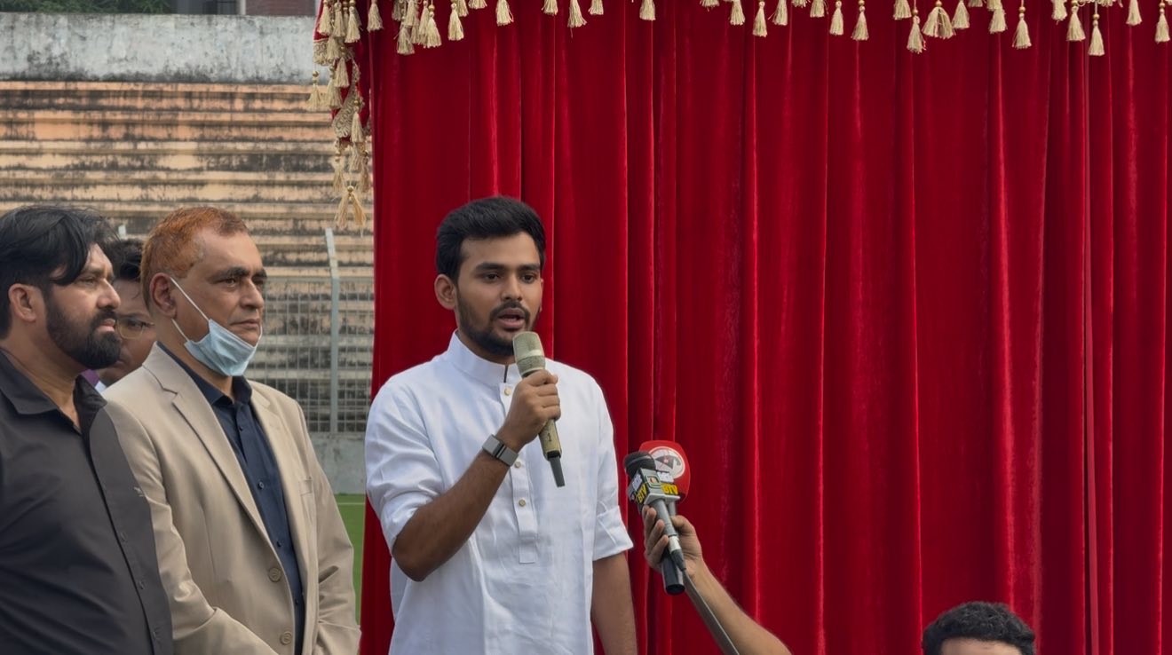 Asif Mahmud urges long-term vision as new FIFA-funded turfs open in Dhaka