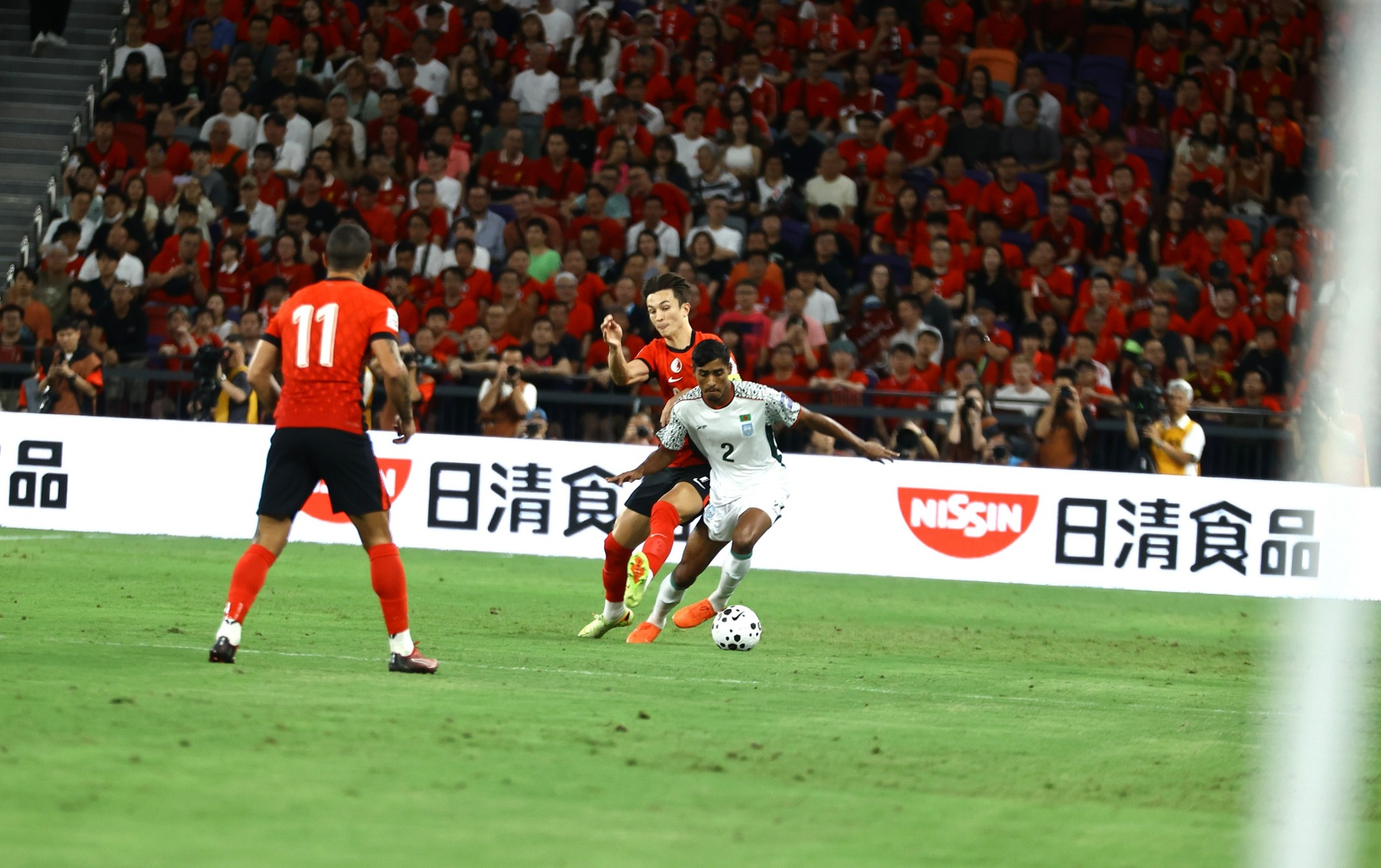 Bangladesh trail at the break after conceding from a penalty