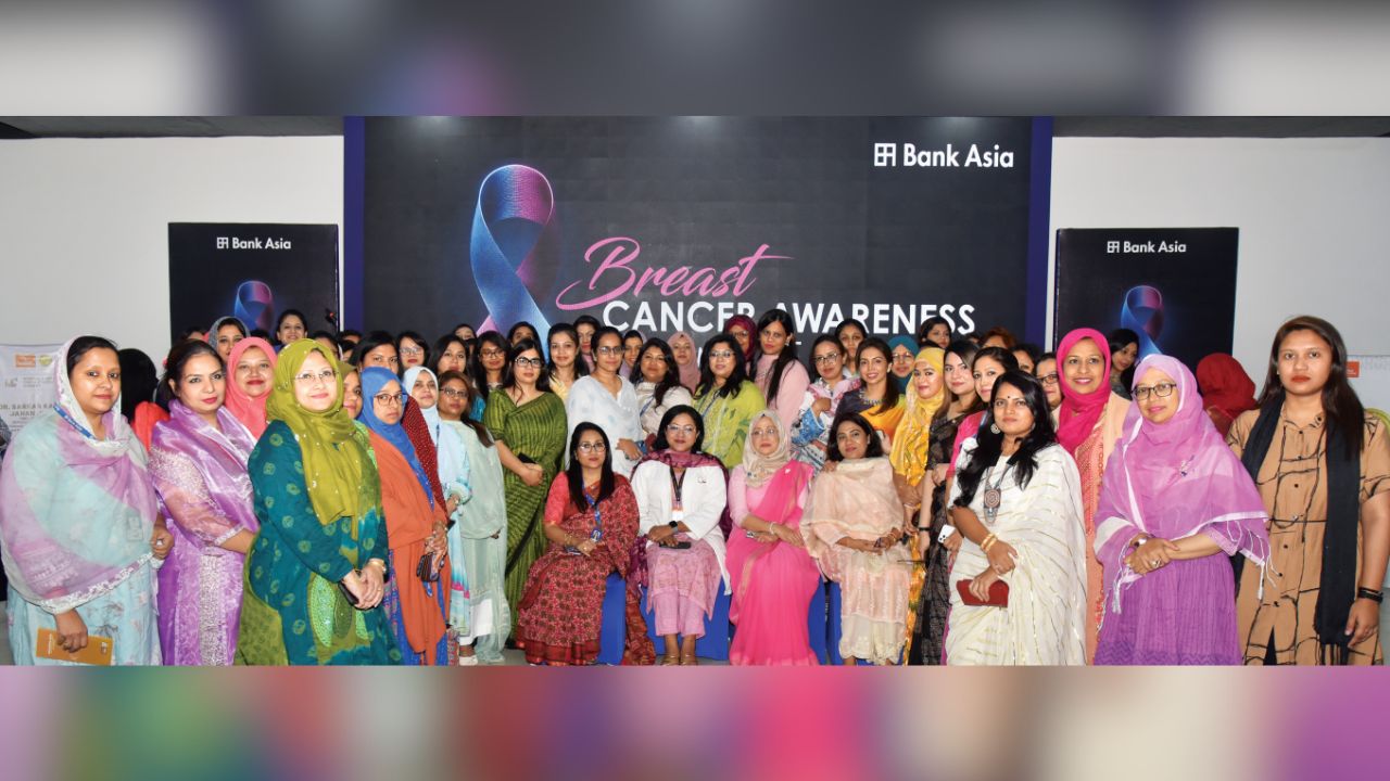Bank Asia holds breast cancer awareness event