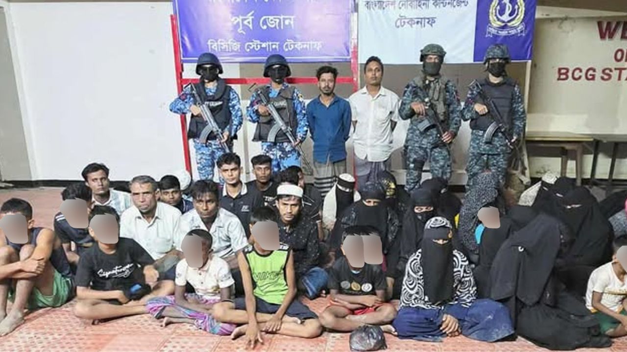 Trafficking attempt foiled:  38 including children rescued in Teknaf