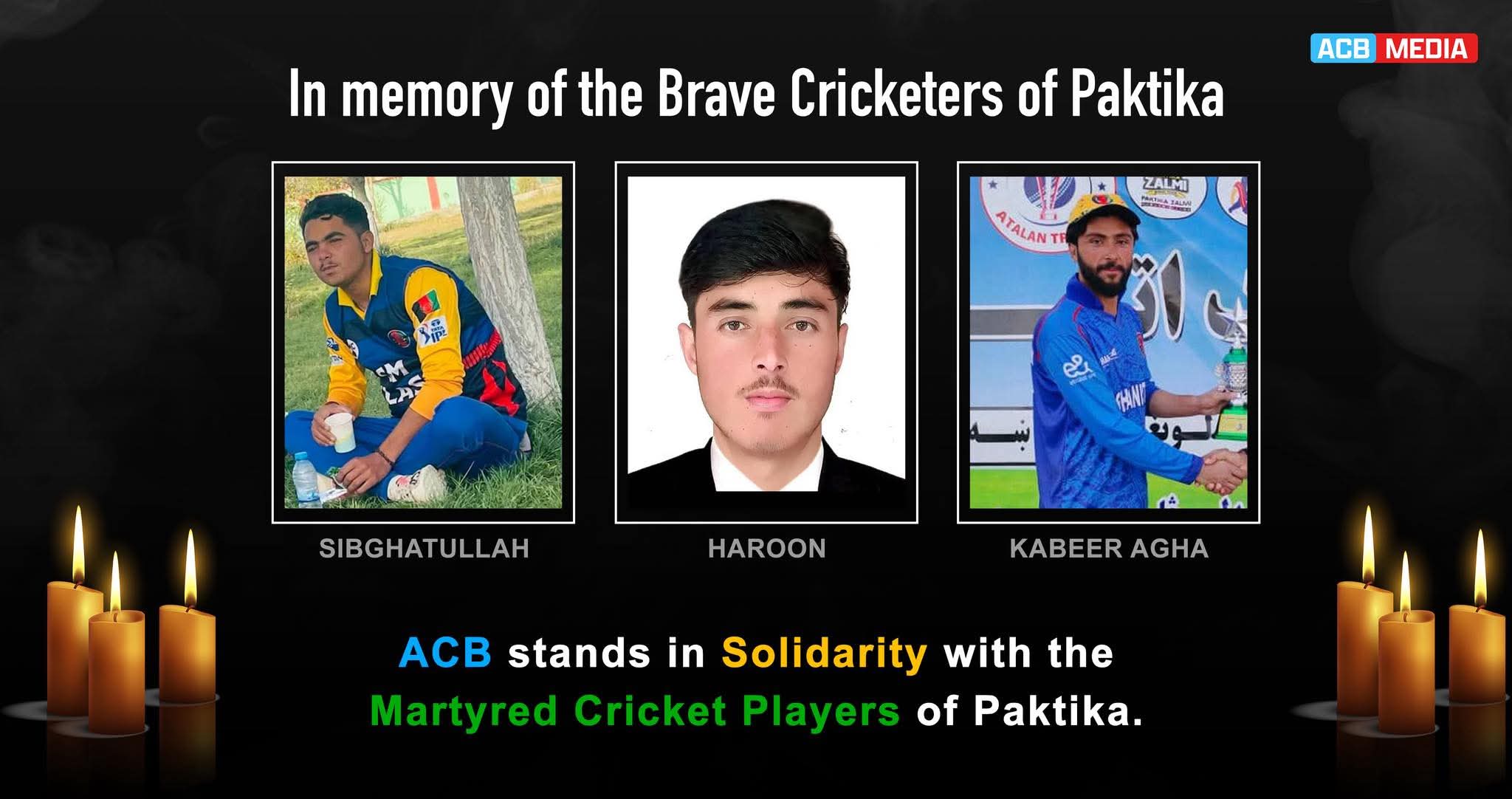Three Afghan cricketers killed in Pakistan airstrike, T20 fixtures withdrawn