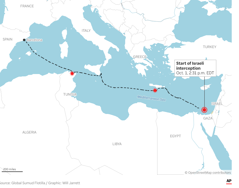 Global Sumud Flotilla remains resolute, despite Israel’s interceptions and threats