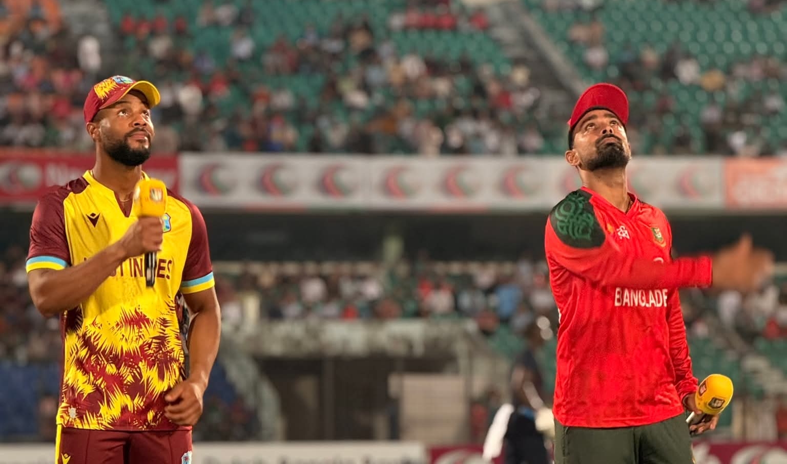Bangladesh make four changes, opt to bat first in final T20I against West Indies