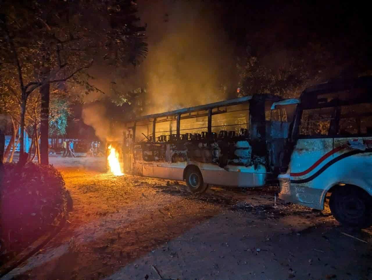 Spit, spark and a university in ruins