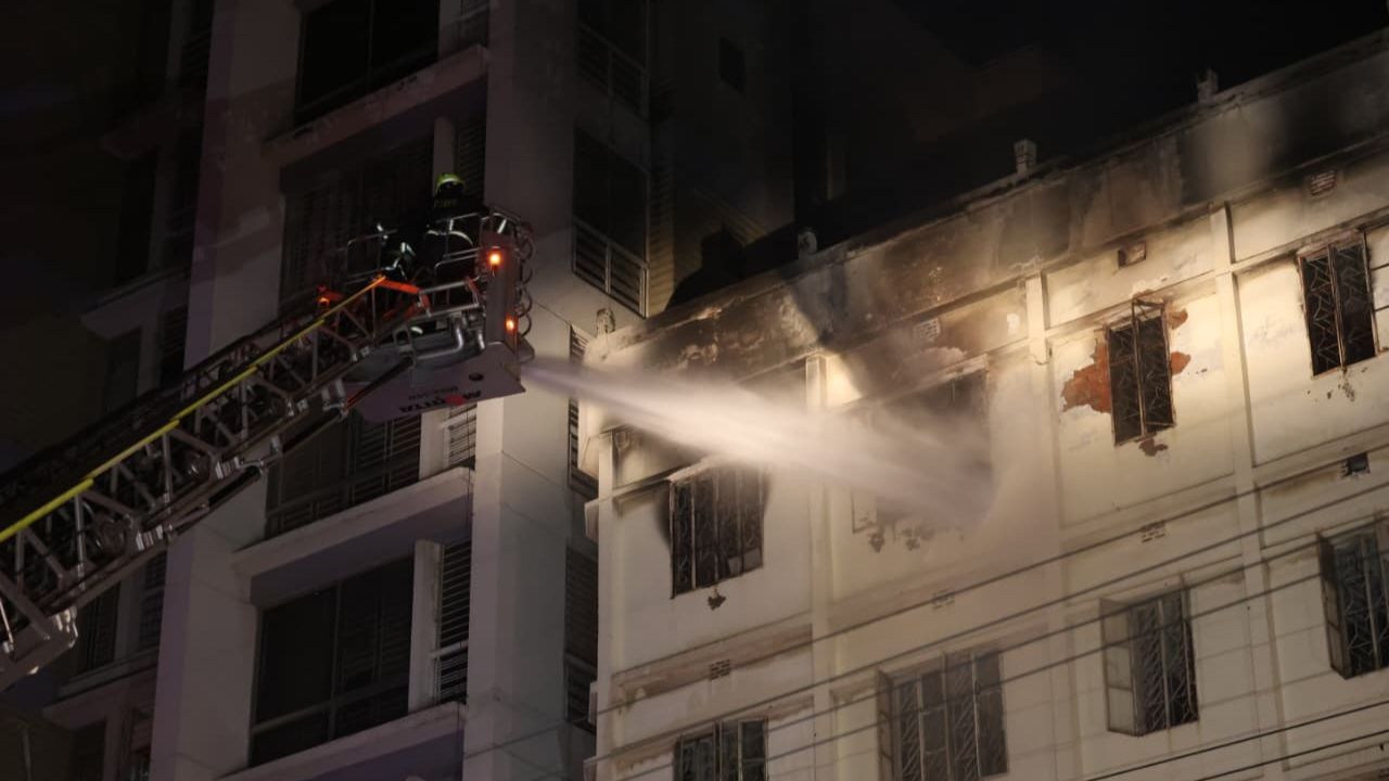 Six-storey building fire in Kalshi brought under control