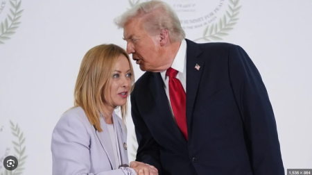 Trump’s compliment Olympics: Meloni’s smile wins gold in cringe