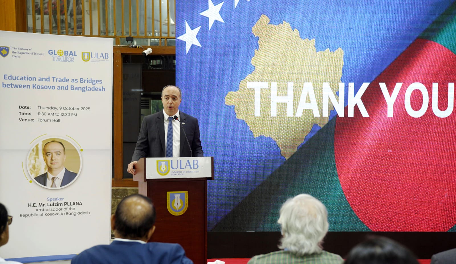 ULAB hosts Kosovan ambassador for talks on education and international trade