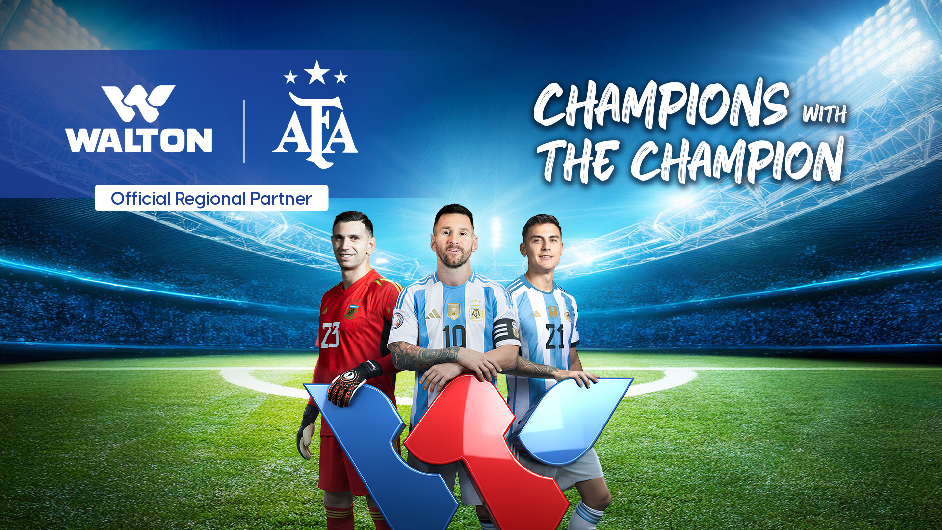 Walton partners with Argentina National Football Team