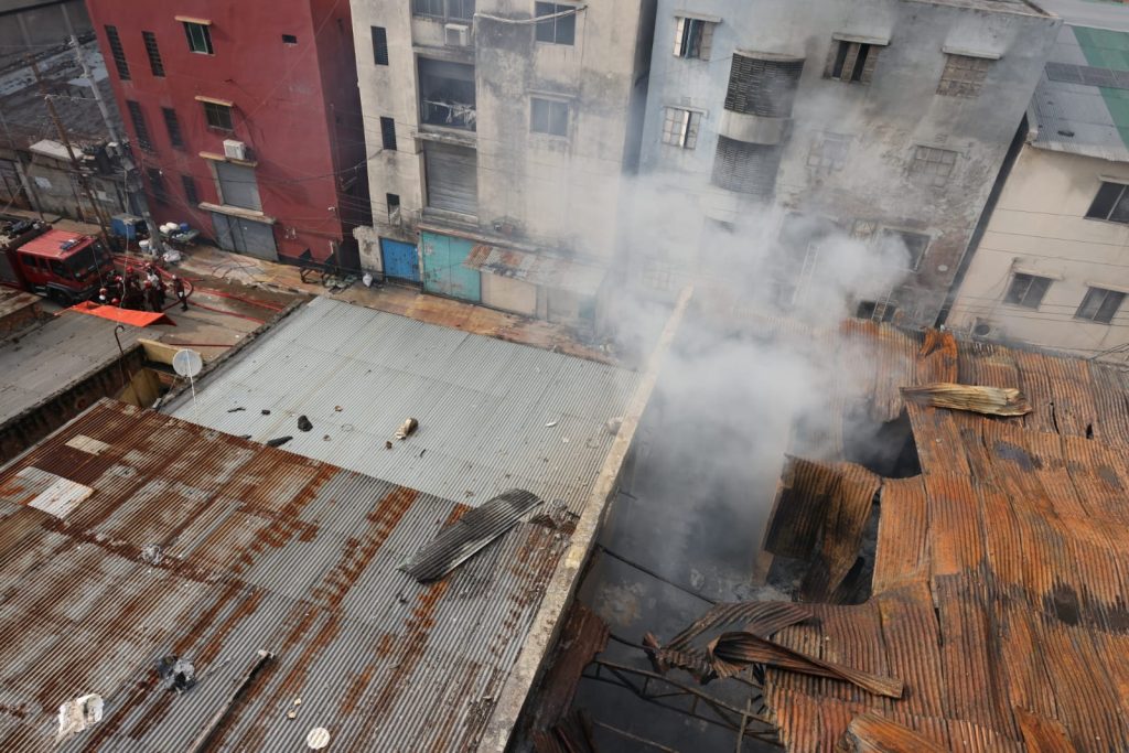 Mirpur fire under control, chemicals still pose a threat Fire