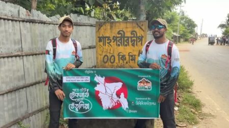 Two youths start nationwide walk to build thalassemia-free Bangladesh