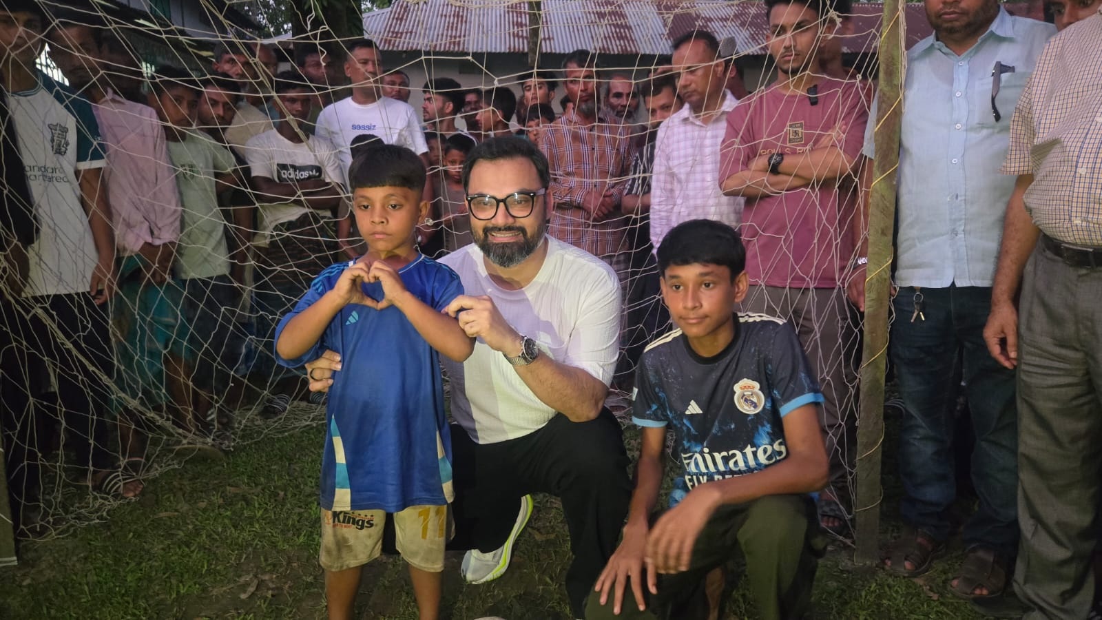 Aminul comes to the aid of two viral football talents