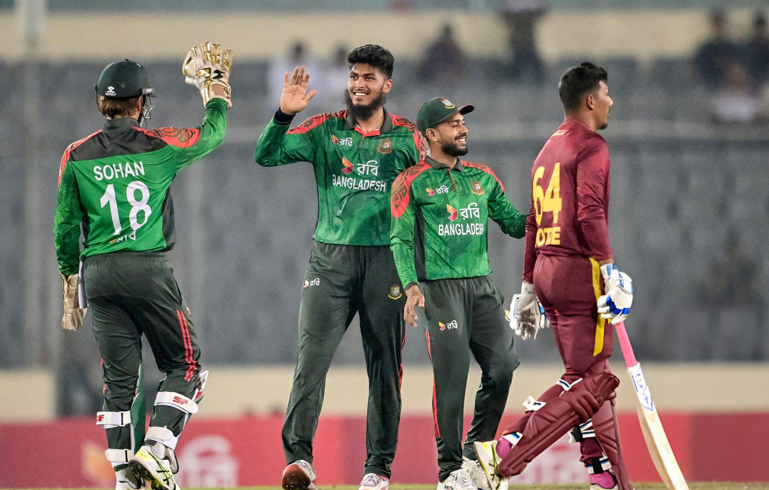Bangladesh crush West Indies by 179 runs to clinch ODI series