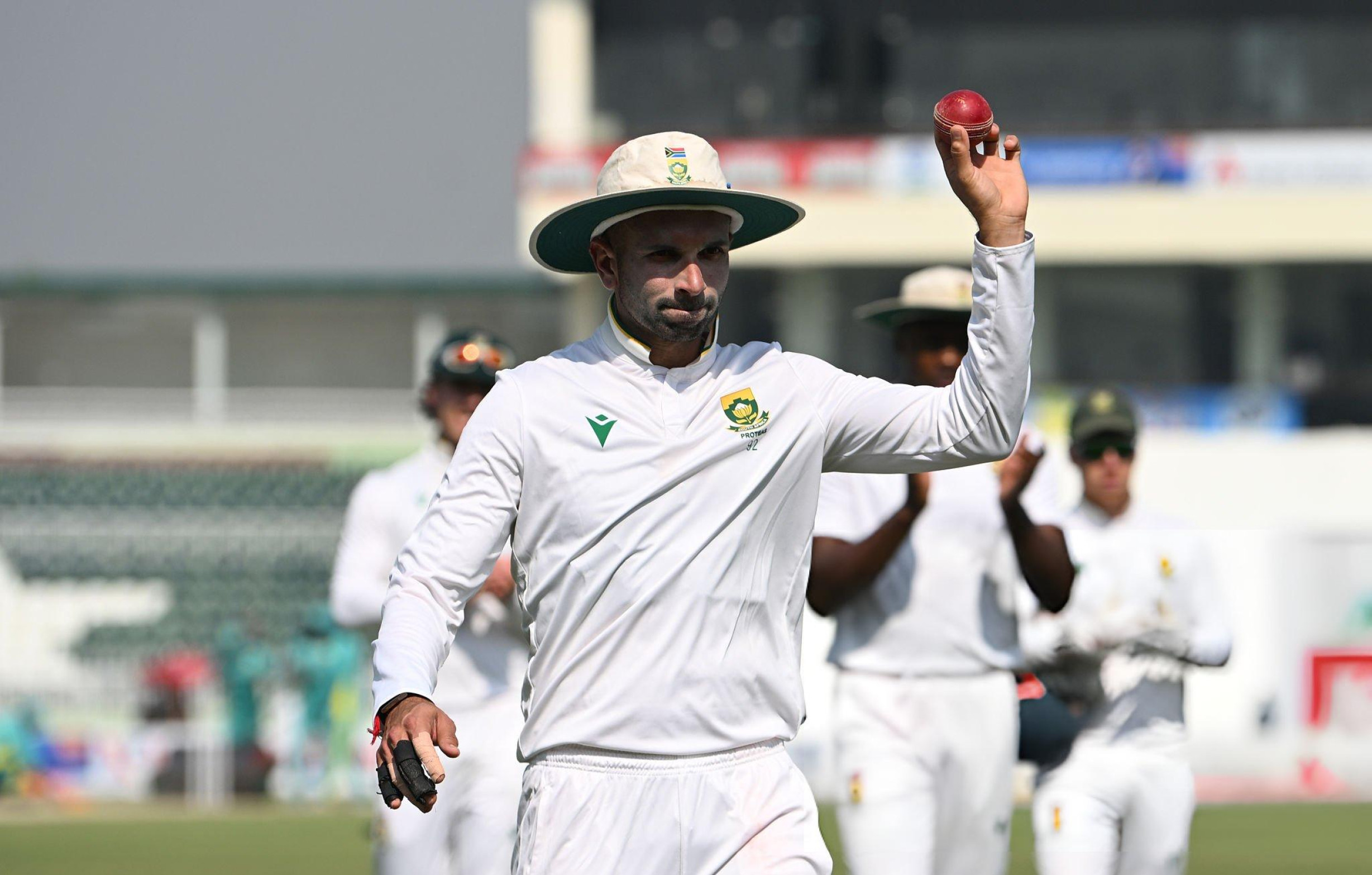 Maharaj takes seven as South Africa square second Test in Rawalpindi