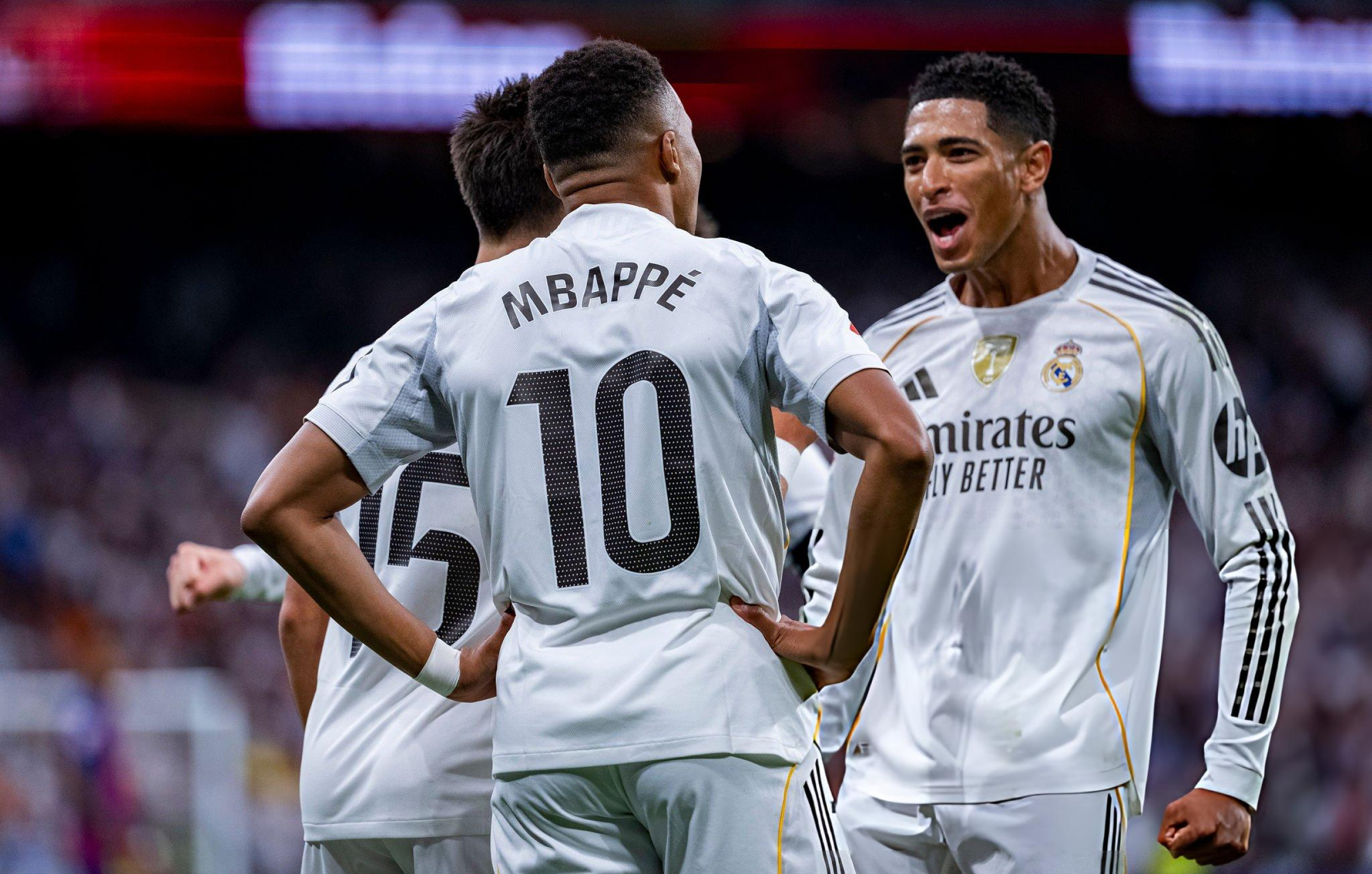 Mbappe’s brace lifts Real Madrid to the top of La Liga