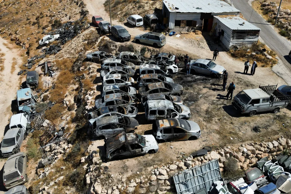 Israeli settler attacks Palestinians