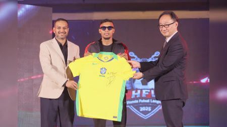 Honda launches Futsal League 2025, hands Neymar-signed jersey to Jamal Bhuiyan