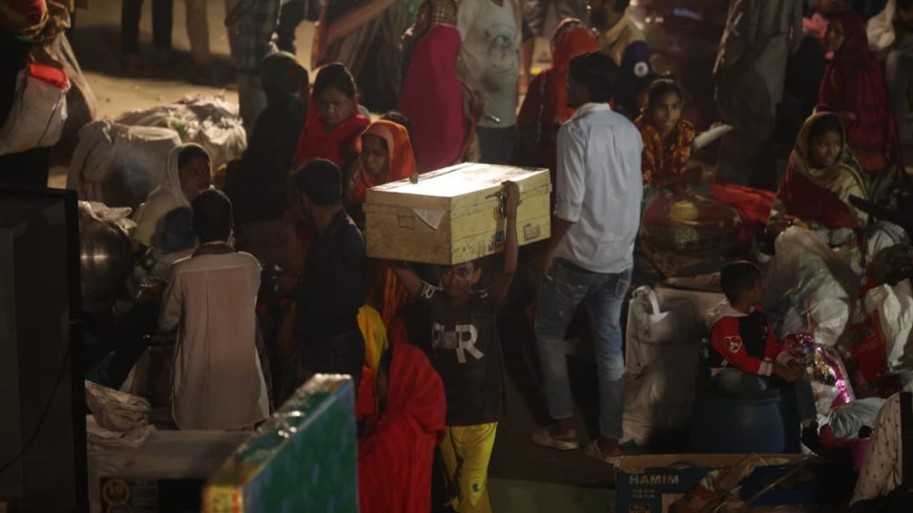 Korail slum fire