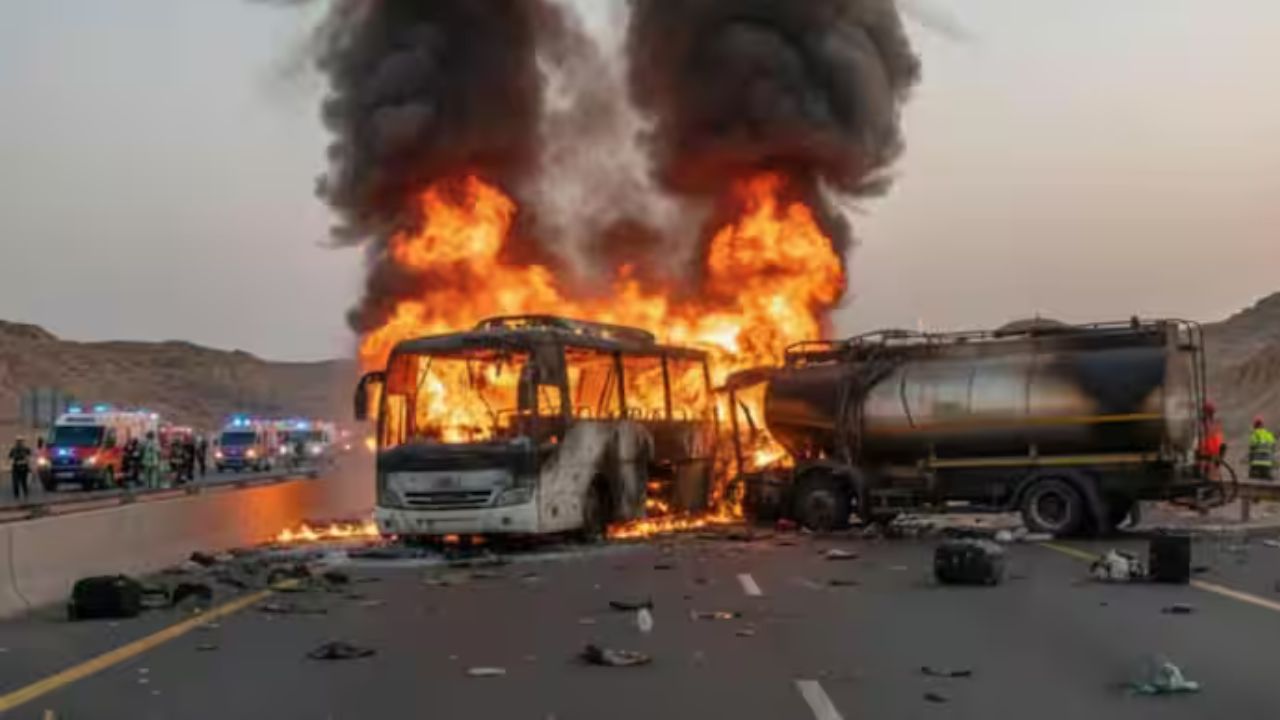 Saudi Arabia bus-tanker crash : 45 Indian pilgrims killed, 1 survived