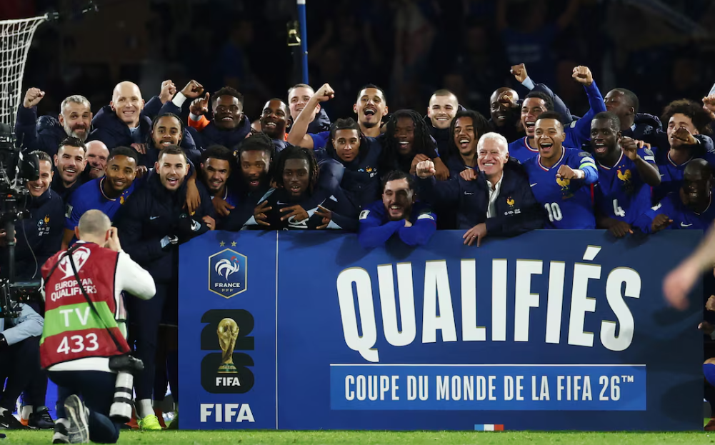 Mbappe double sends France to World Cup on Paris attacks anniversary
