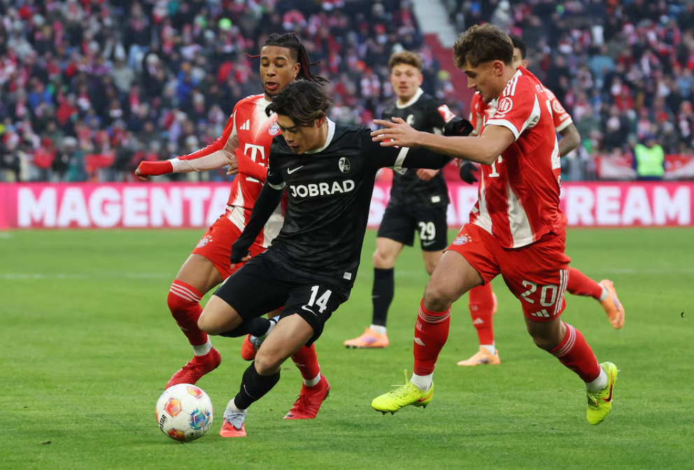 Olise inspires six-goal Bayern comeback against Freiburg