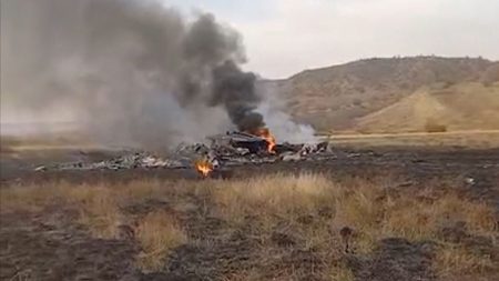 Turkish military plane crashes in Georgia with at least 20 on board