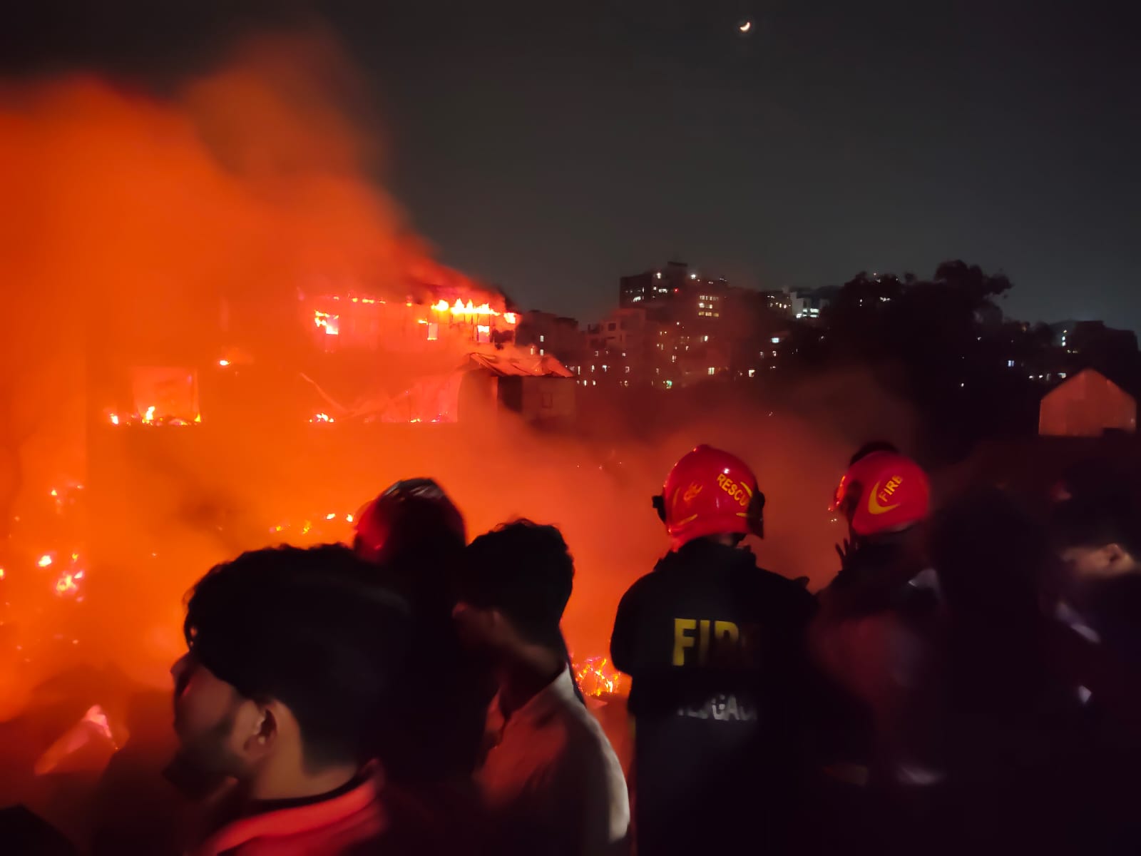 Korail slum fire