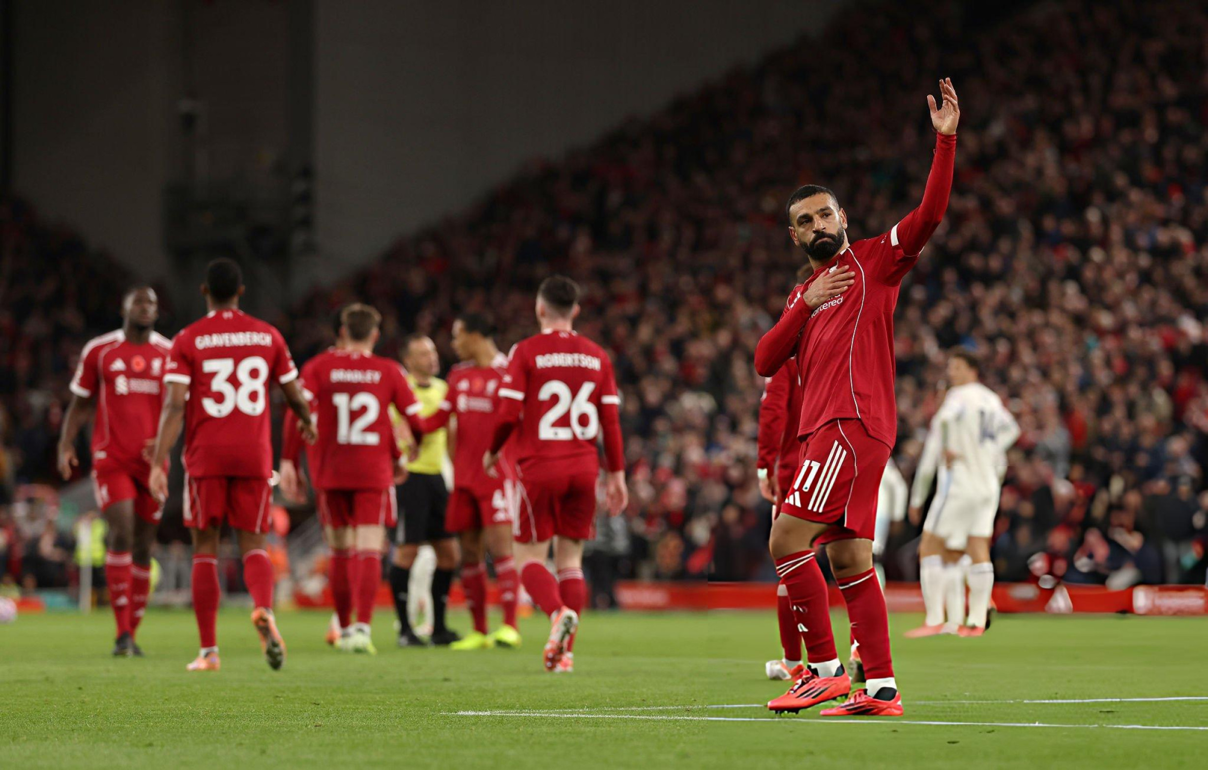 Salah scores 250th Liverpool goal as Reds end Premier League losing run