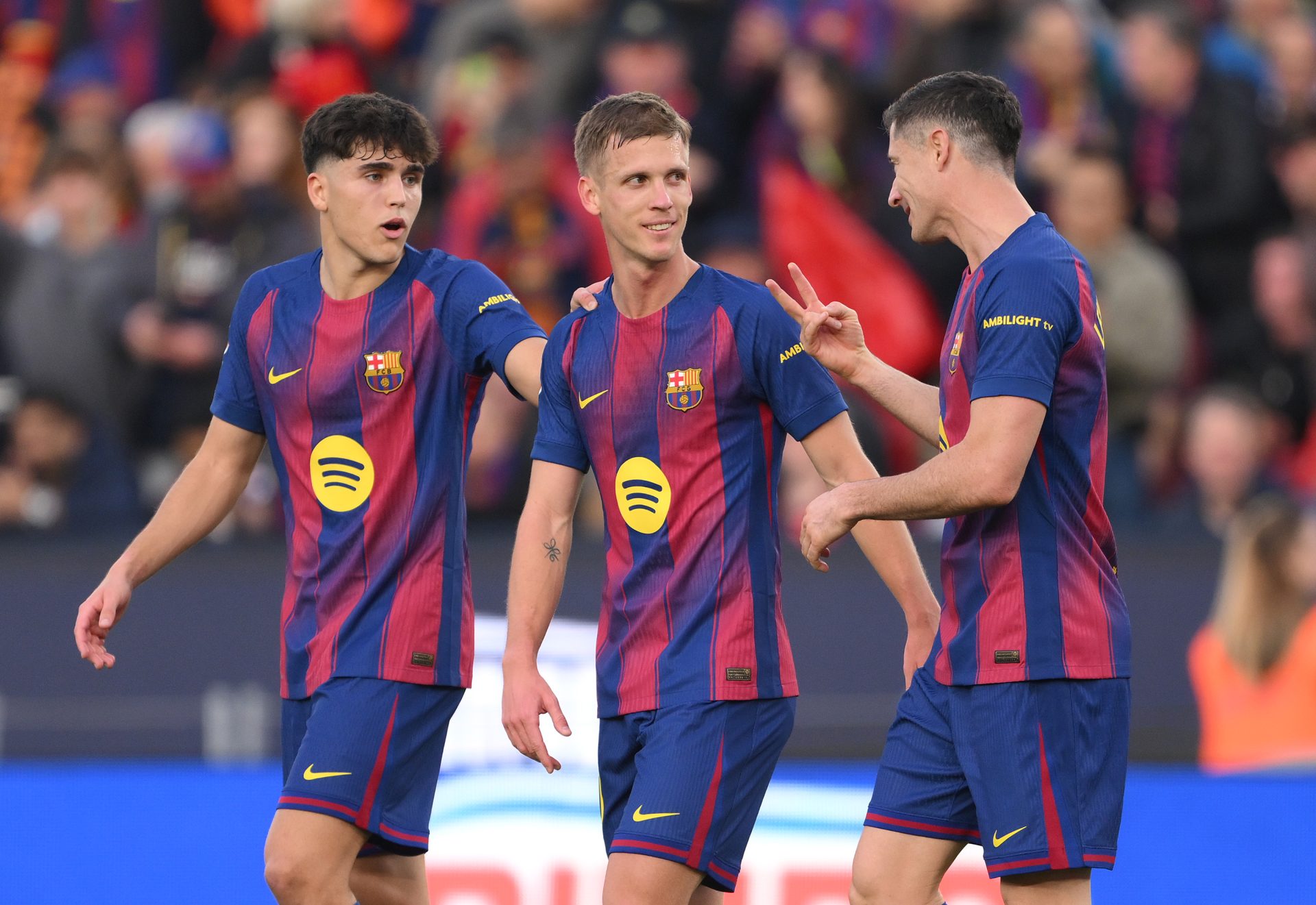 Olmo double helps Barca go top with win over Alaves