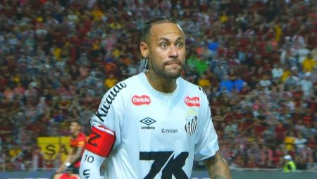 Neymar Santos training incident