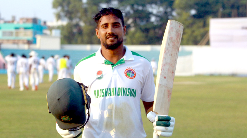 Sanjamul shines with century, Rabbiul stars with five wickets