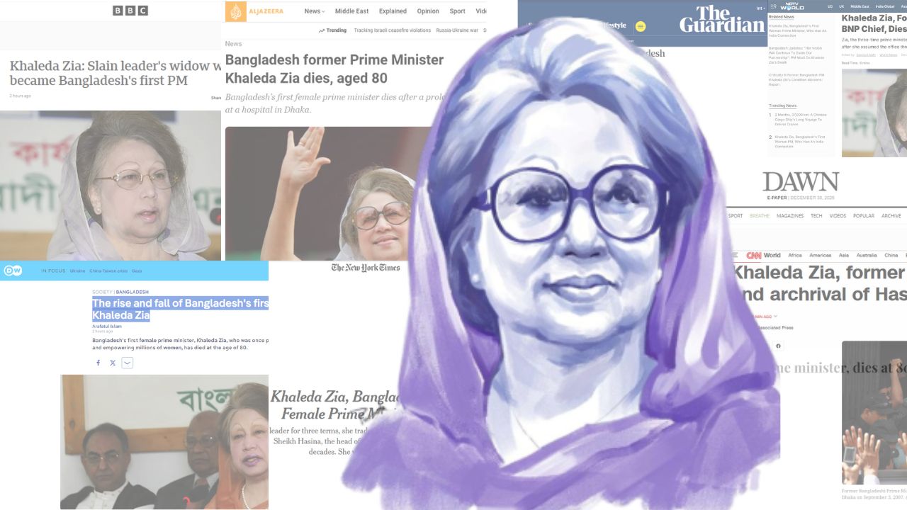 Khaleda Zia’s passing echoes across global media