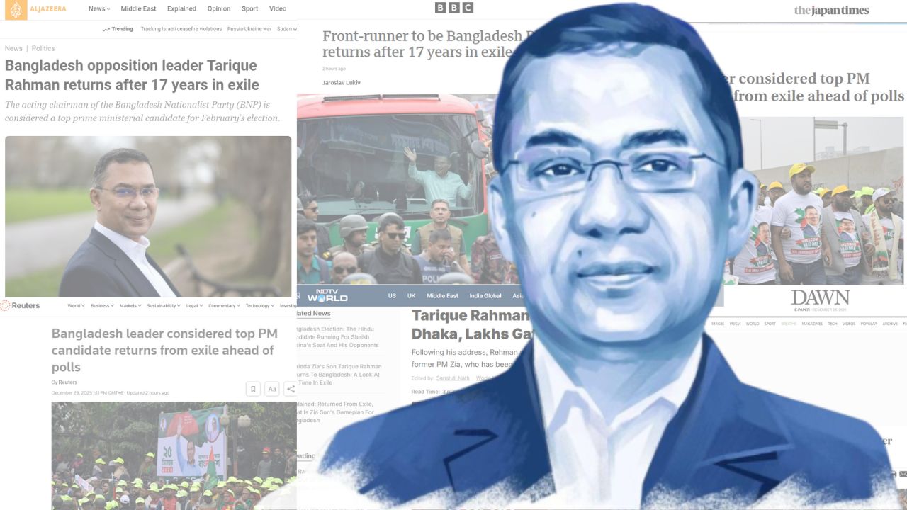 Global spotlight on Tarique’s homecoming