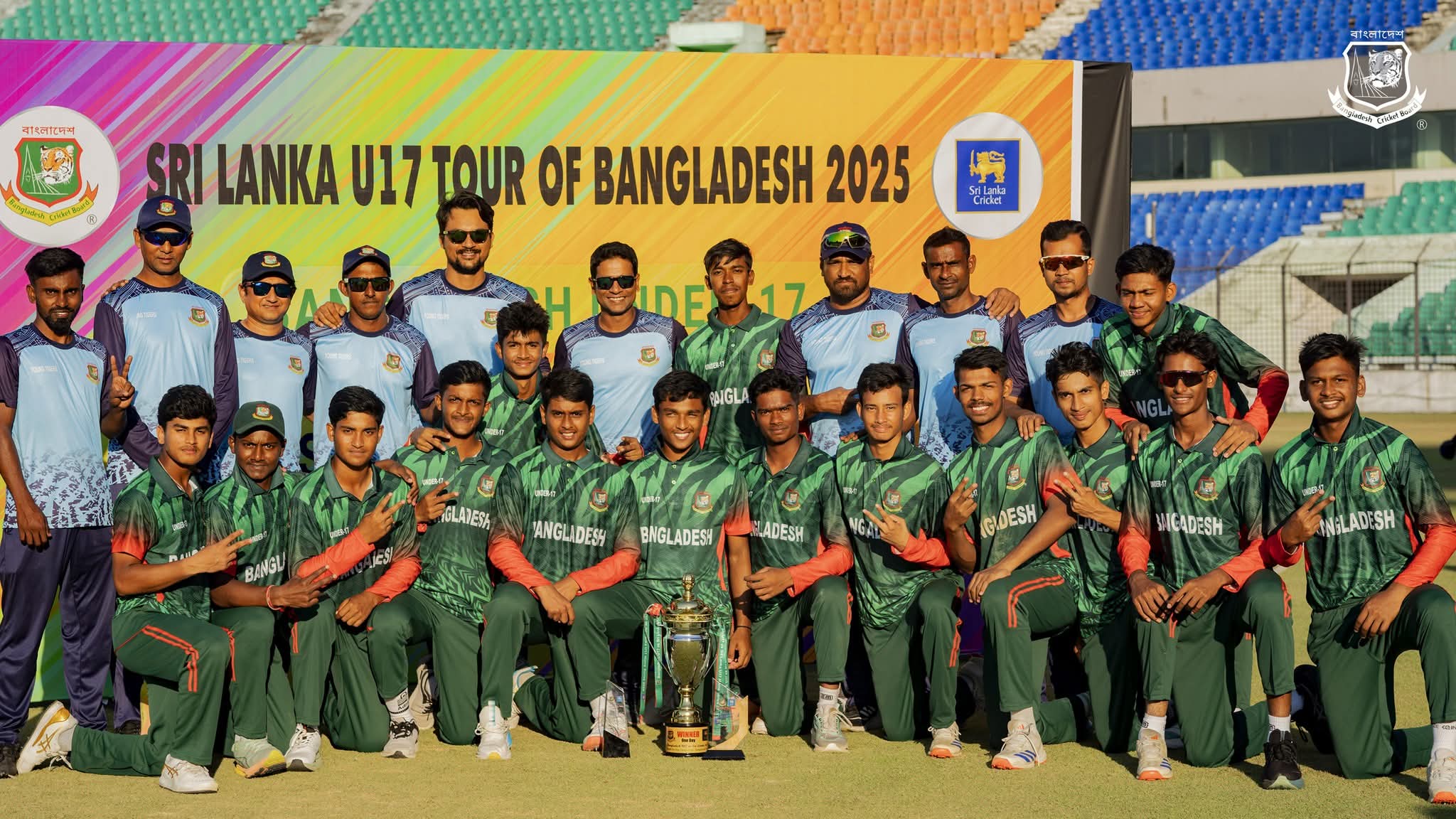 Bangladesh U-17 seal ODI series with five wicket win over Sri Lanka