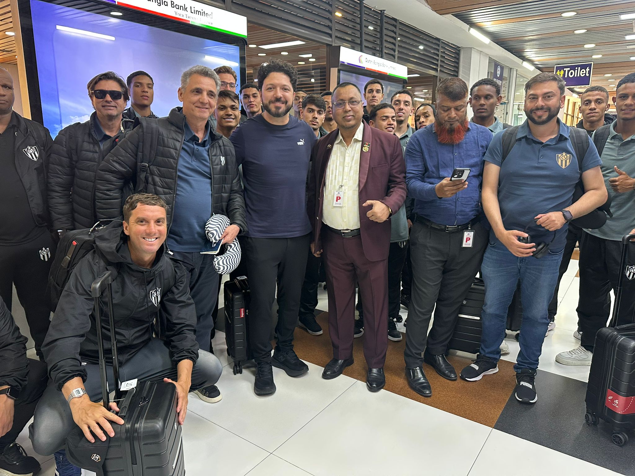 Brazilian club lands in Dhaka ahead of December 5 kick-off