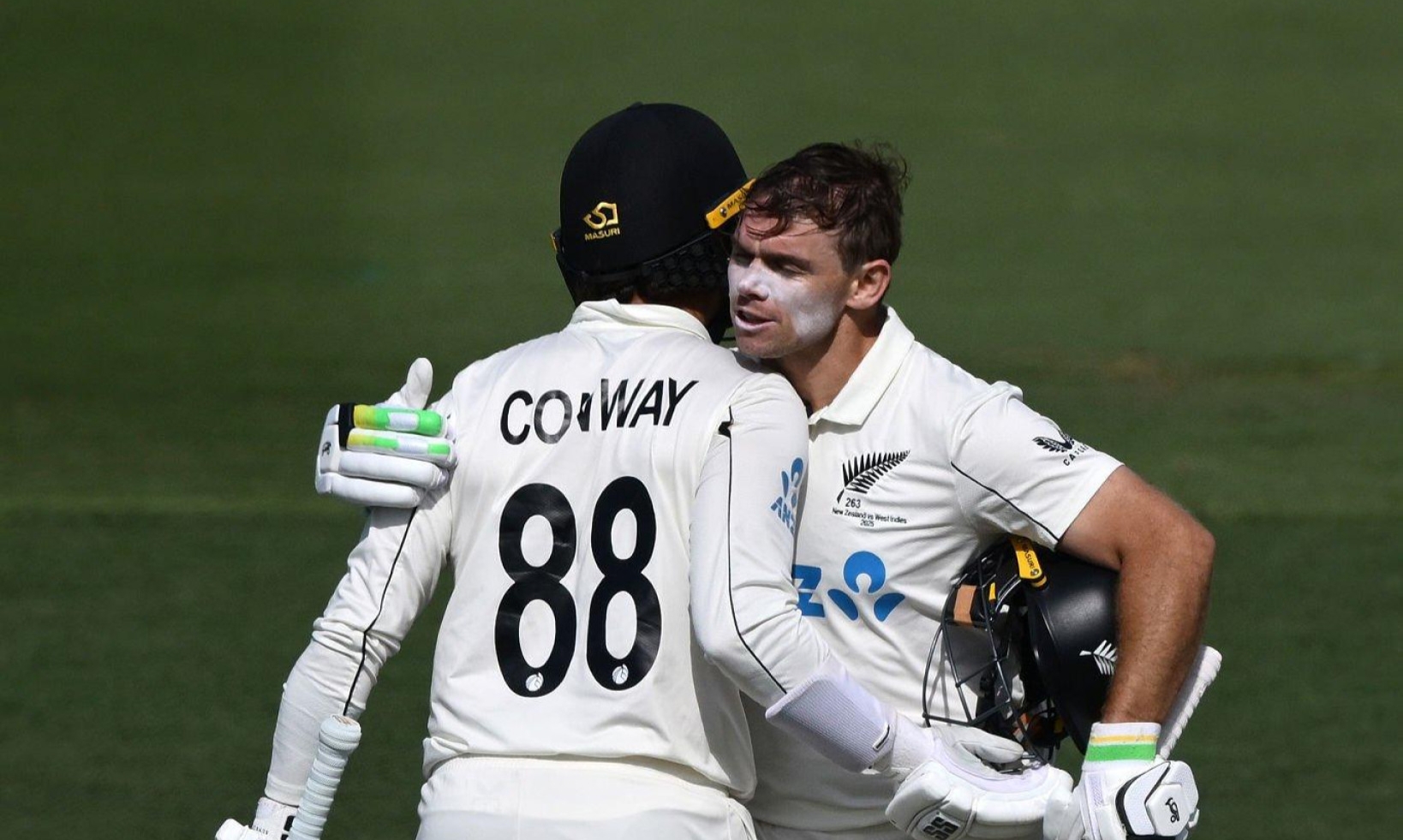 Record galore as Conway and Latham boss day one