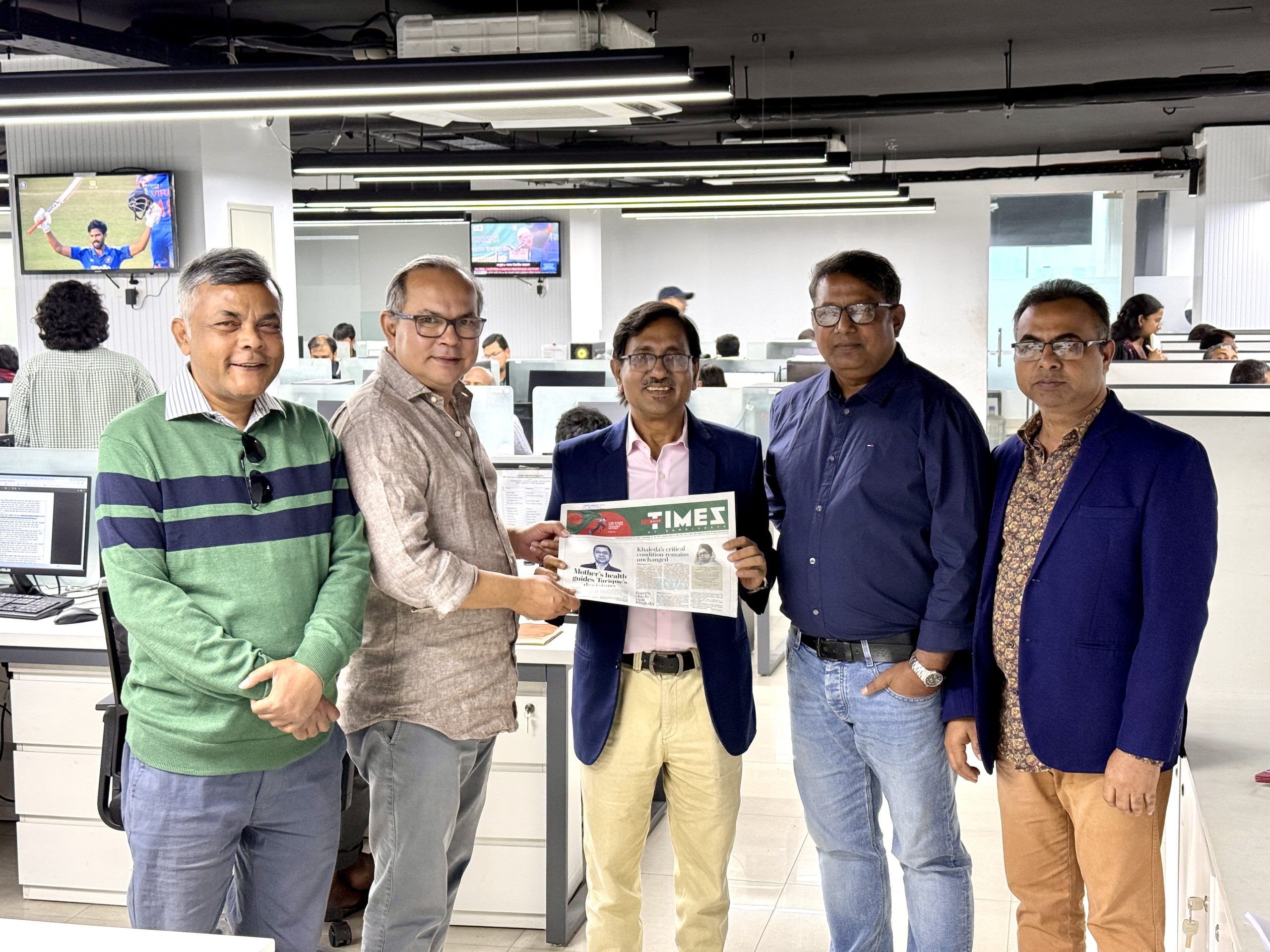 Former DU Marketing Chair Shahidul Islam visits TIMES