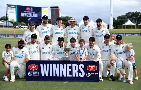 New Zealand won Test series
