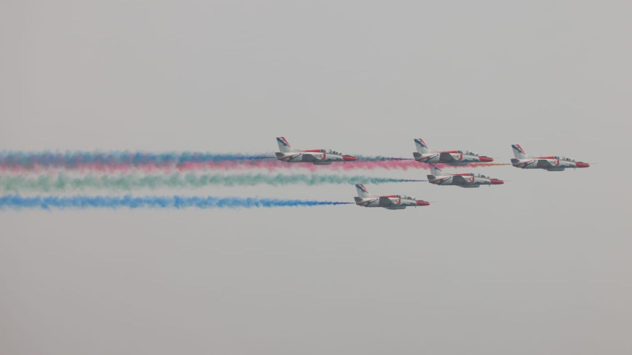 A record-breaking paratrooper jump over Dhaka