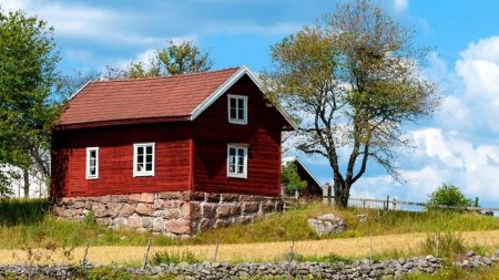 Swedish red cottages