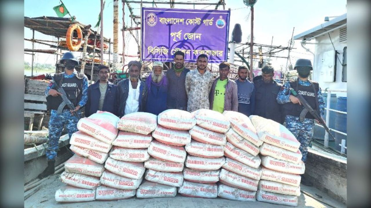 8 held while attempting to smuggle 375 bags of cement to Myanmar