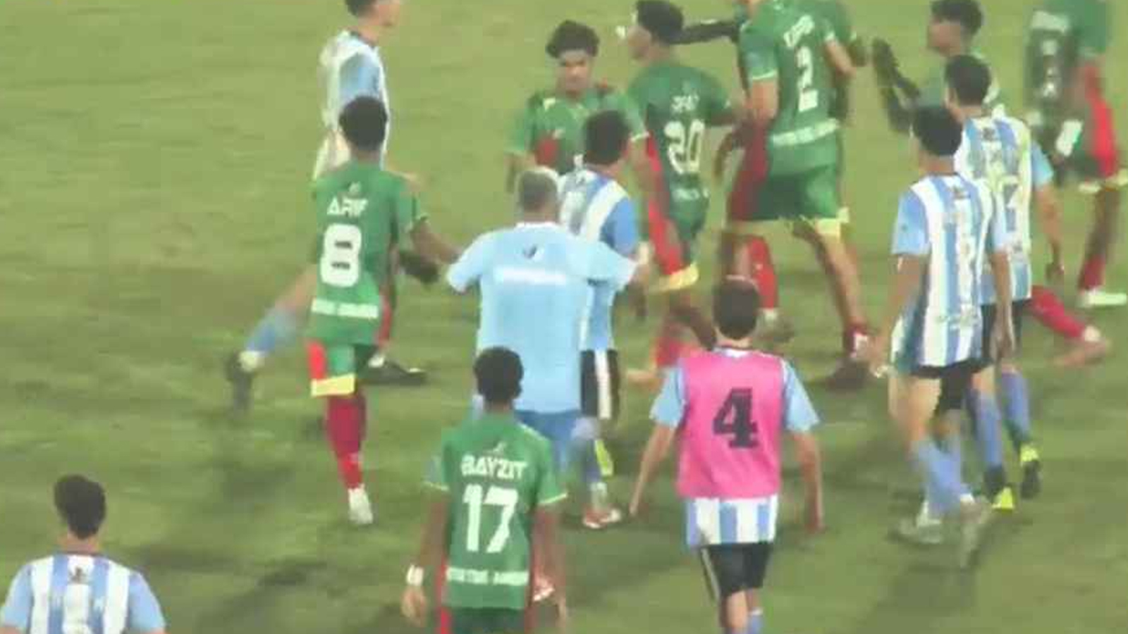 Bangladesh held Argentine club Atletico Charlone in a fiery 1-1 draw