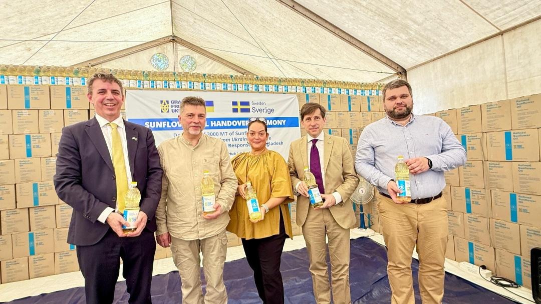 Ukrainian sunflower oil reaches Rohingya camps