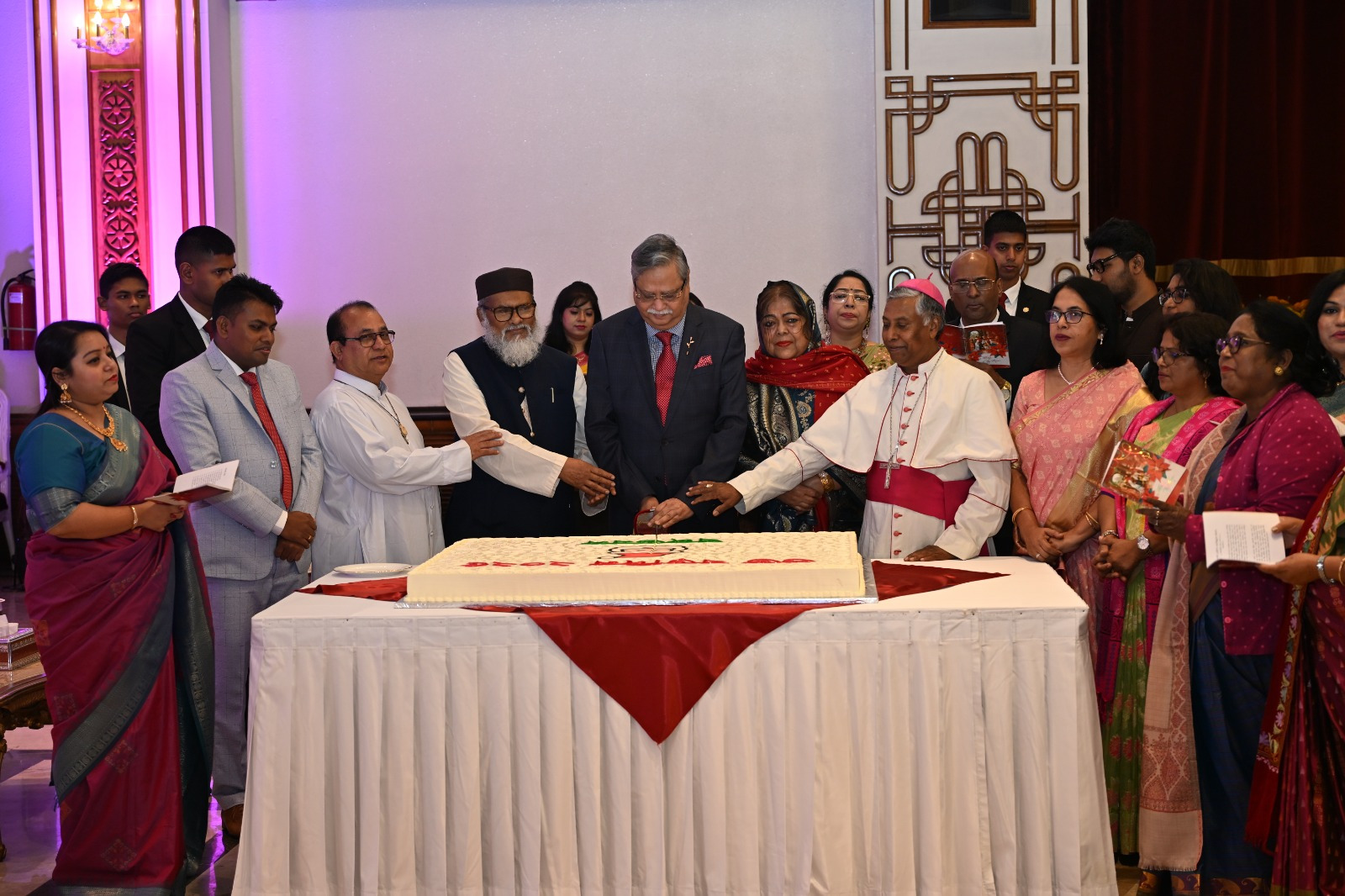 Christmas celebrated with festivity