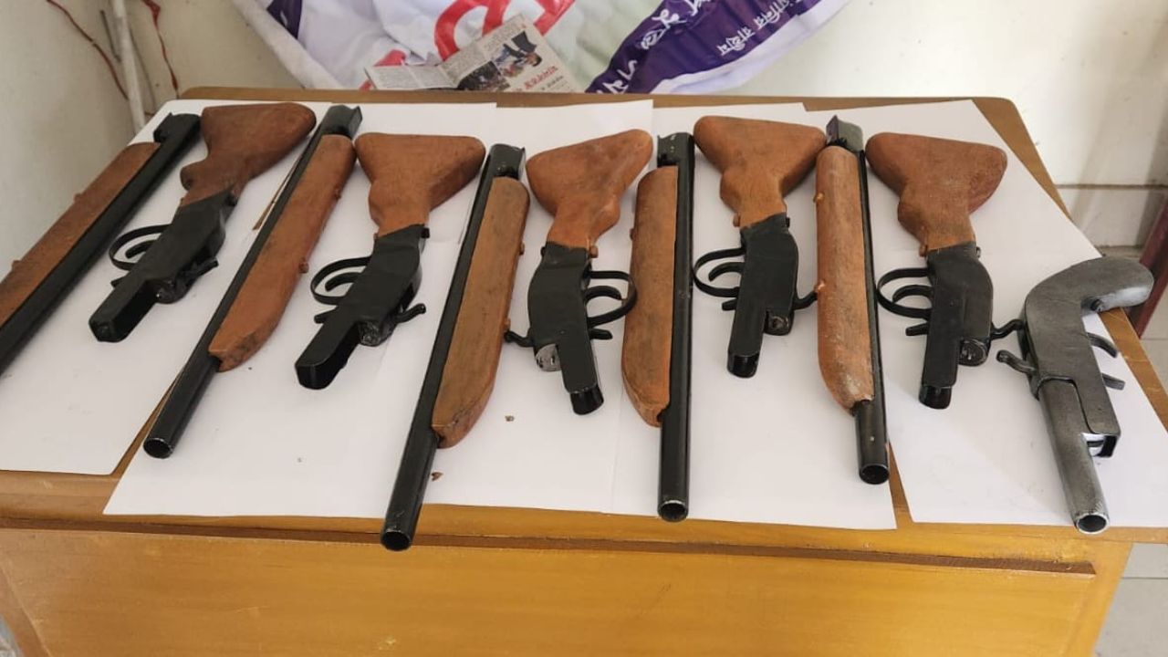 Six firearms recovered from Lakshmipur cemetery