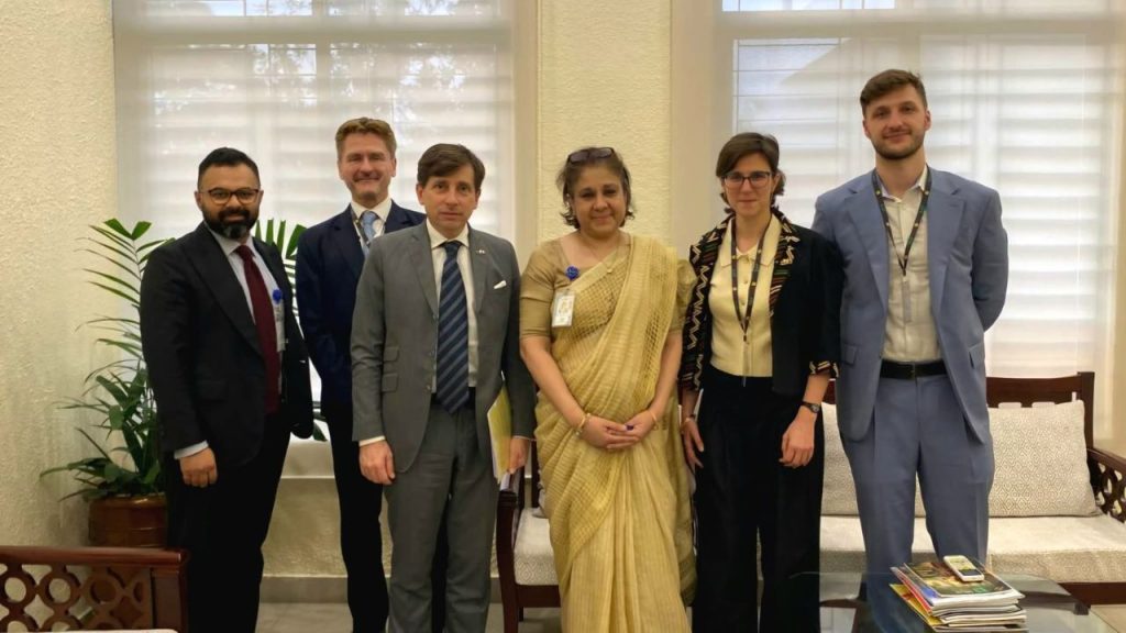 French Ambassador met Lamiya Morshed