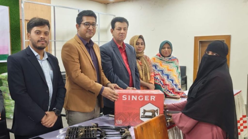 Sewing machines, sanitary napkins distributed to Ashuganj women