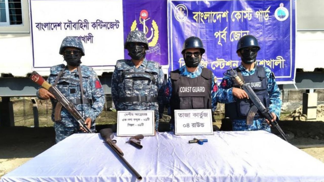 Coast Guard, Navy seize arms in Cox’s Bazar raid